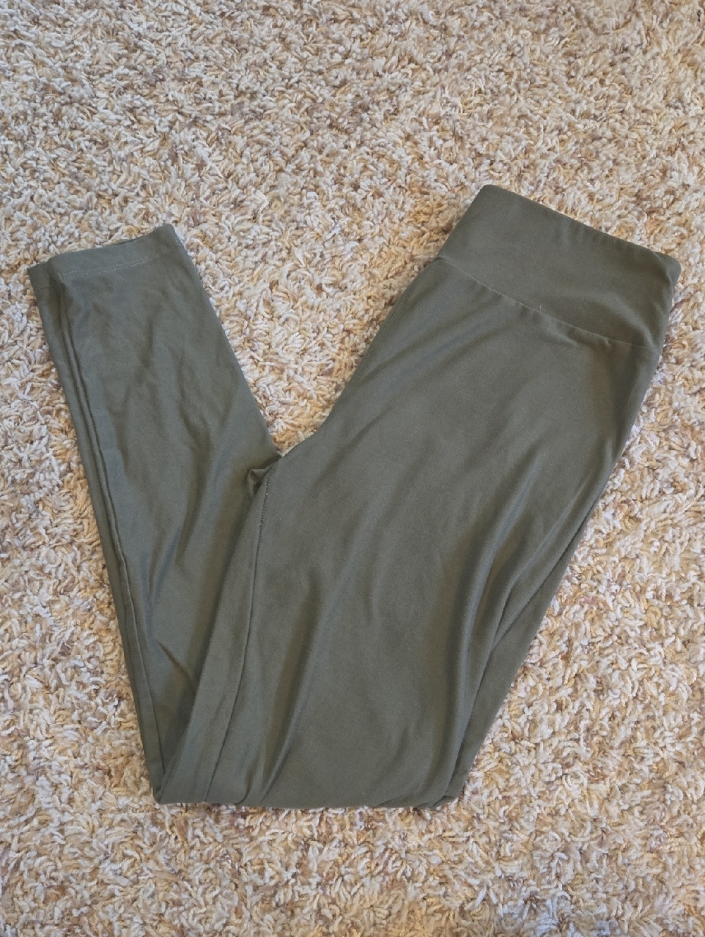 High-Waist Olive Green Leggings